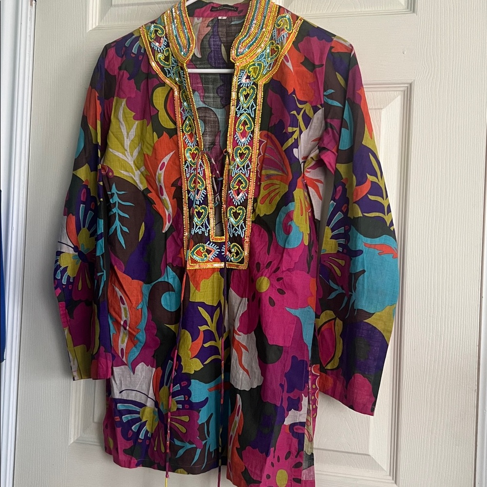 Kareena’s Colorful beaded Women's tunic Top